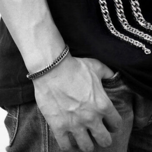 1 LEFT! ⛓ UNISEX STAINLESS STEEL CUBAN BRACELET - Picture 3 of 8